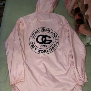 Obey long windbreaker